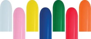 260B Fashion Assortment Betallic Balloons 100pk