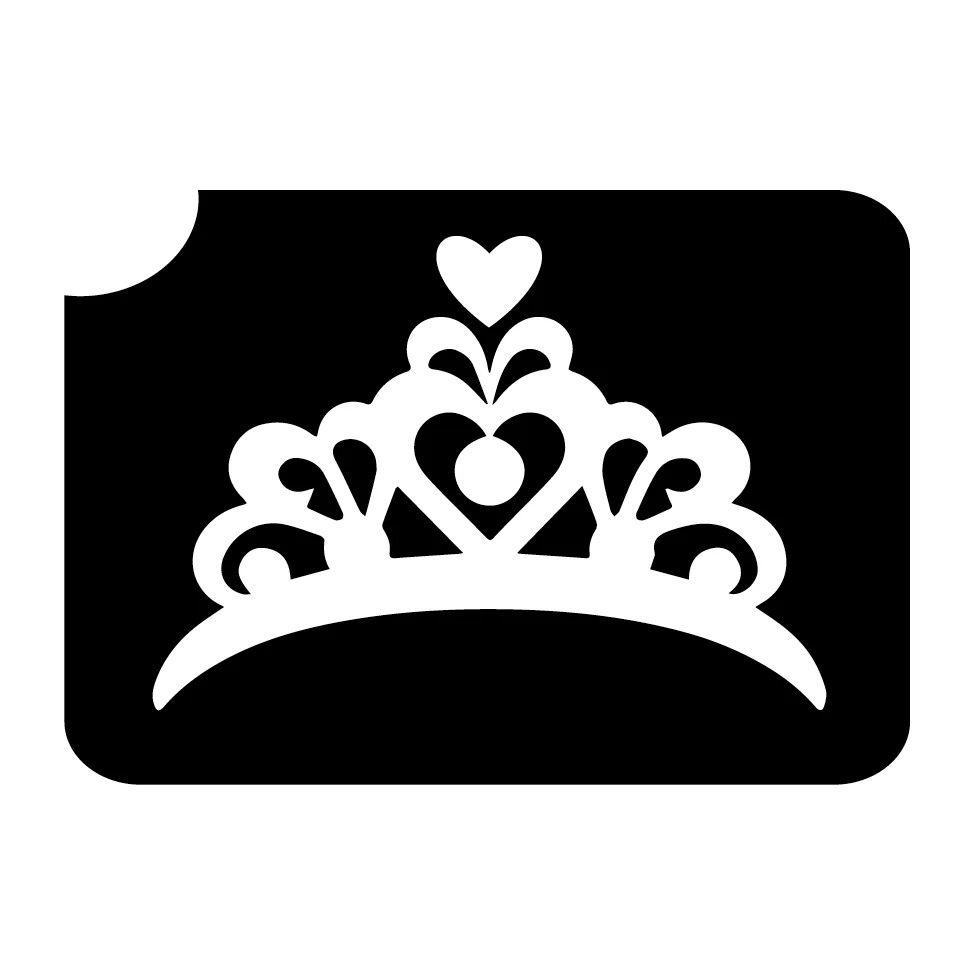 402 Tiarra - Set of 5 - Art Factory Glitter Tattoo Stencil