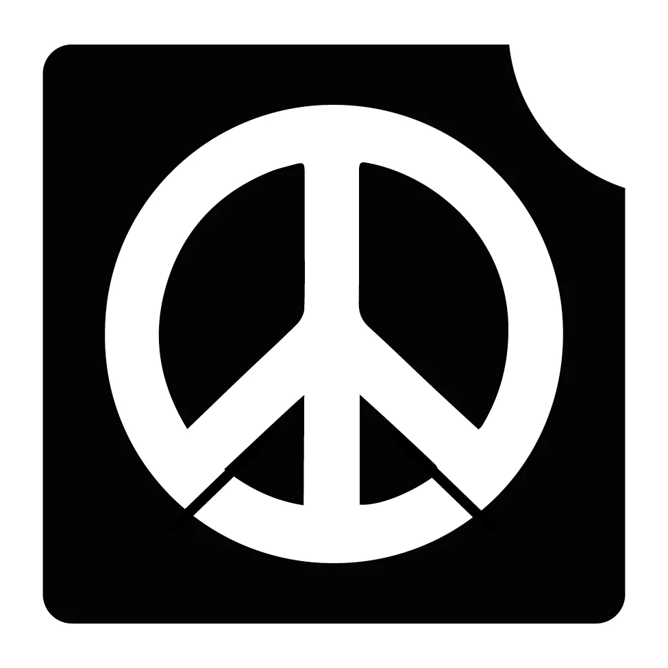 550 Peace - Set of 5 - Art Factory Glitter Tattoo Stencil