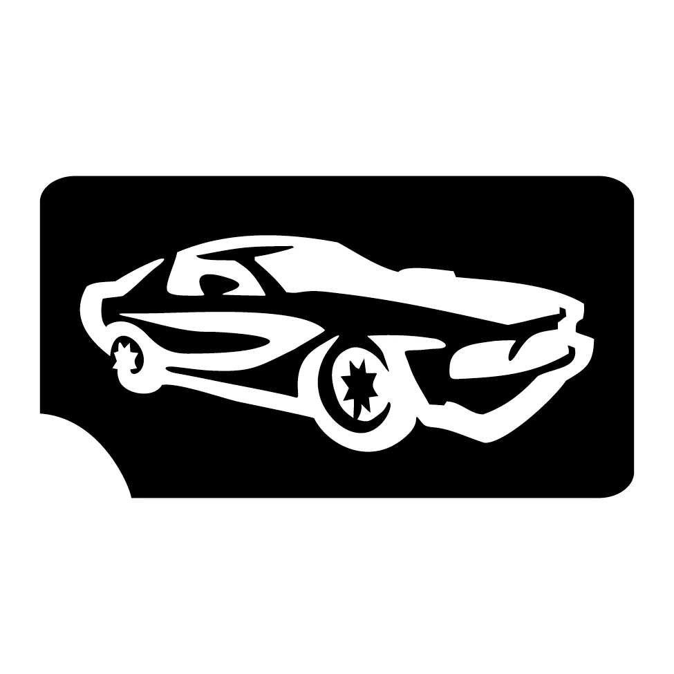 769 Car - Set of 5 - Art Factory Glitter Tattoo Stencil