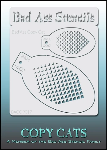 9017 Bad Ass Copy Cat Stencils - Pattern