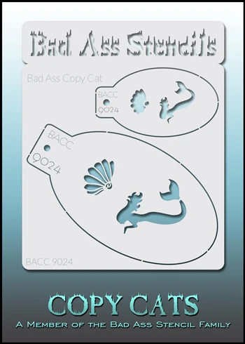9024 - Bad Ass Copy Cat Stencils - Mermaid