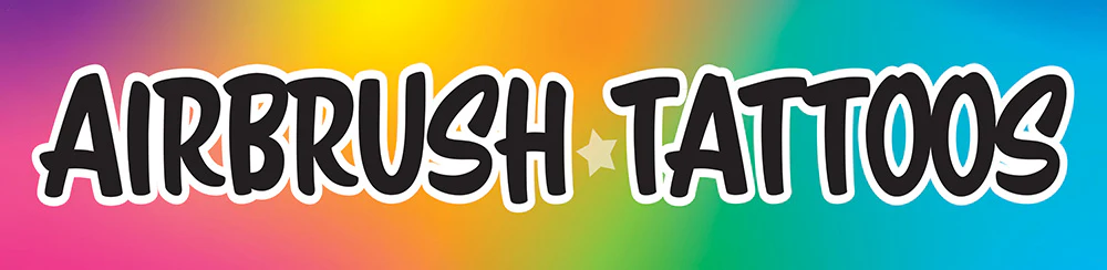 Airbrush Tattoos Banner 2x10ft - Image 2