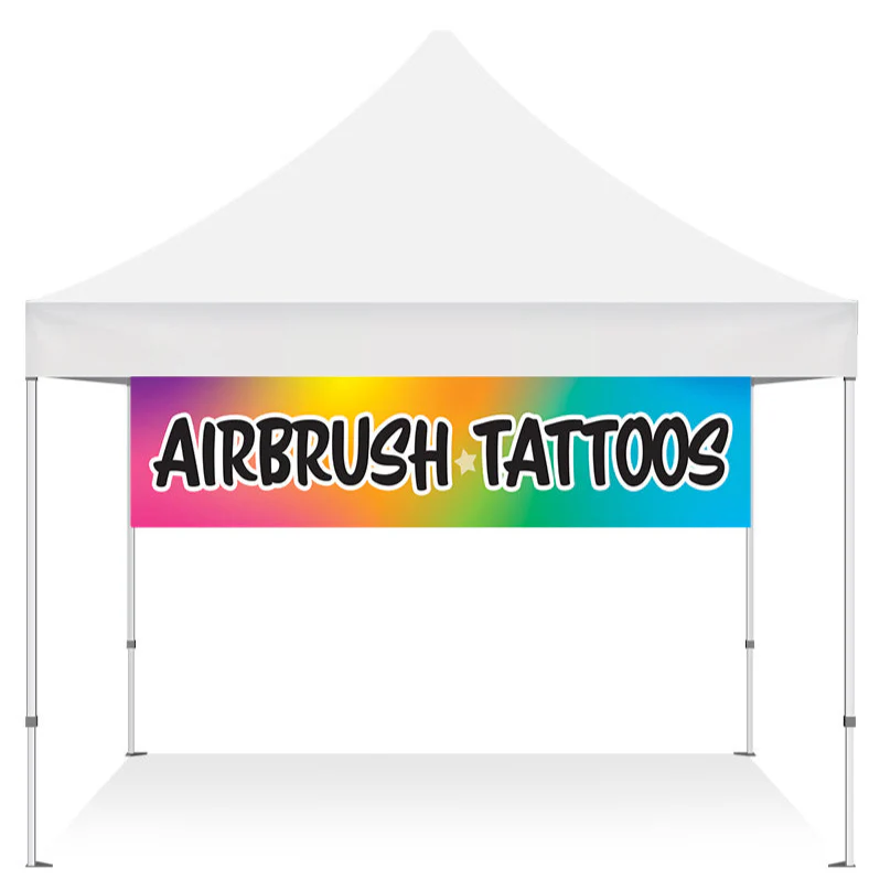 Airbrush Tattoos Banner 2x10ft - Image 3