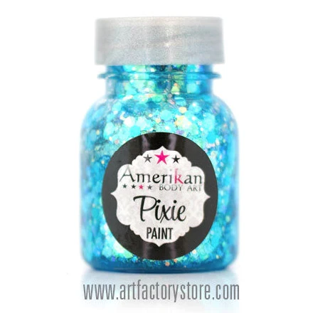 Amerikan Body Art Pixie Paint - Blue Monday 1oz - Image 2