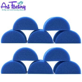 Blue Half Circle Sponge 10 Pack by the Art Factory