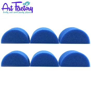 Blue Half Circle Sponge 6 Pack by the Art Factory