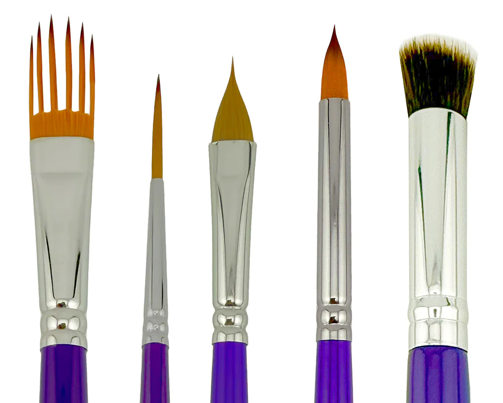 Specialty 5 Art Factory Studio Face Painting Brush Set - Image 2