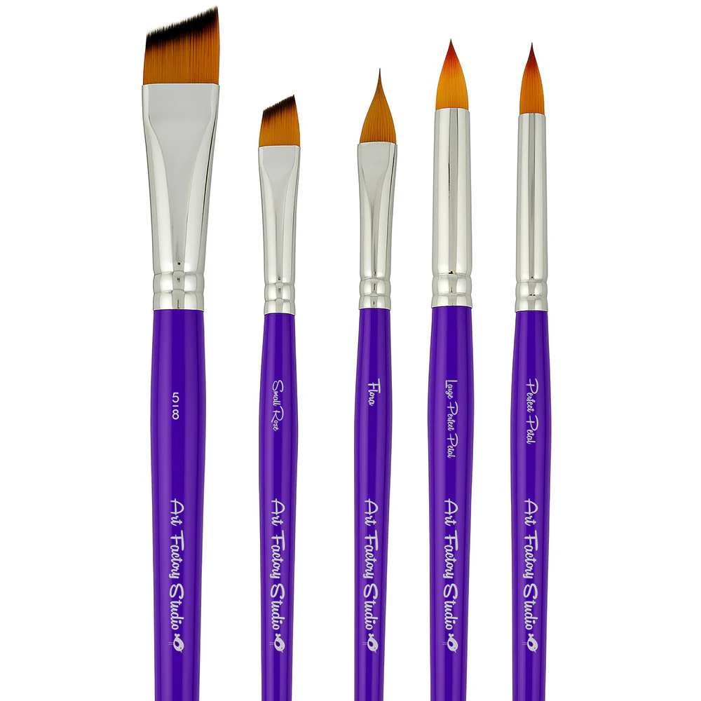 Flower Essentials 5 Art Factory Studio Brush Set