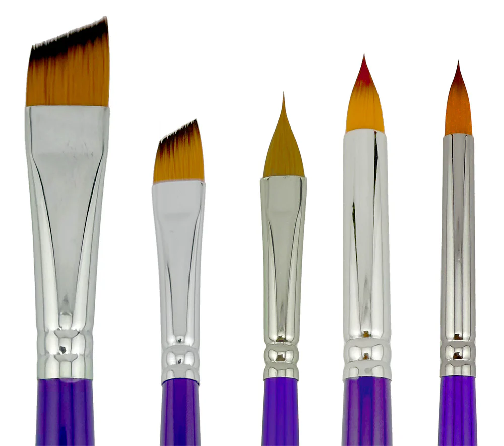 Flower Essentials 5 Art Factory Studio Brush Set - Image 2