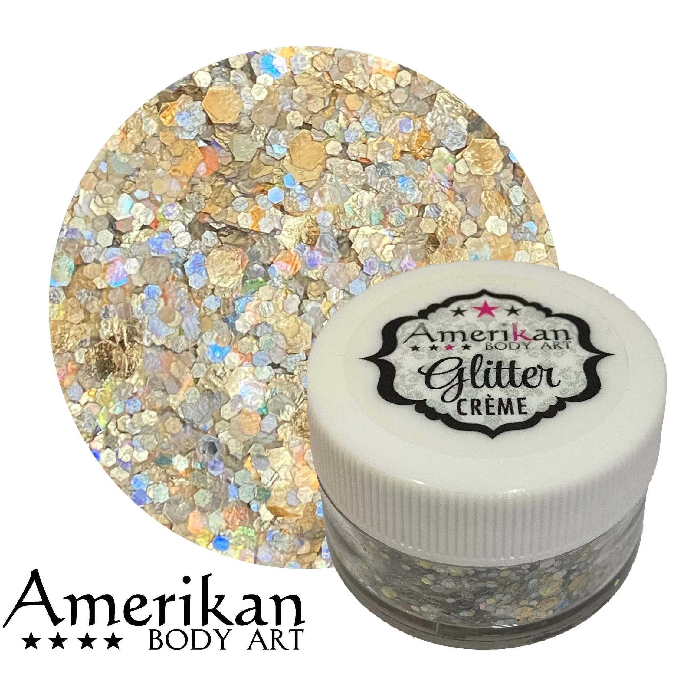 Asteroid Chunky Glitter Cream - 15gr Jar by Amerikan Body Art