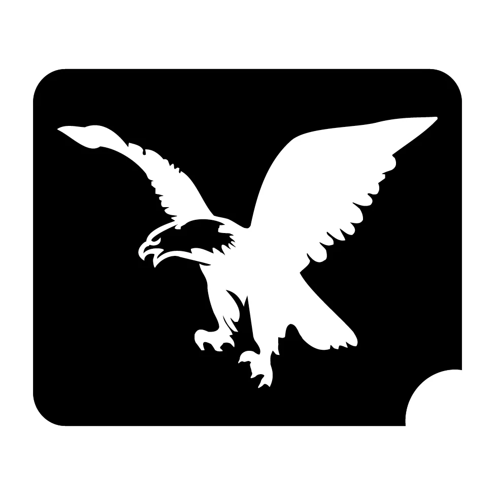 200 Bald Eagle - Set of 5 - Art Factory Glitter Tattoo Stencil