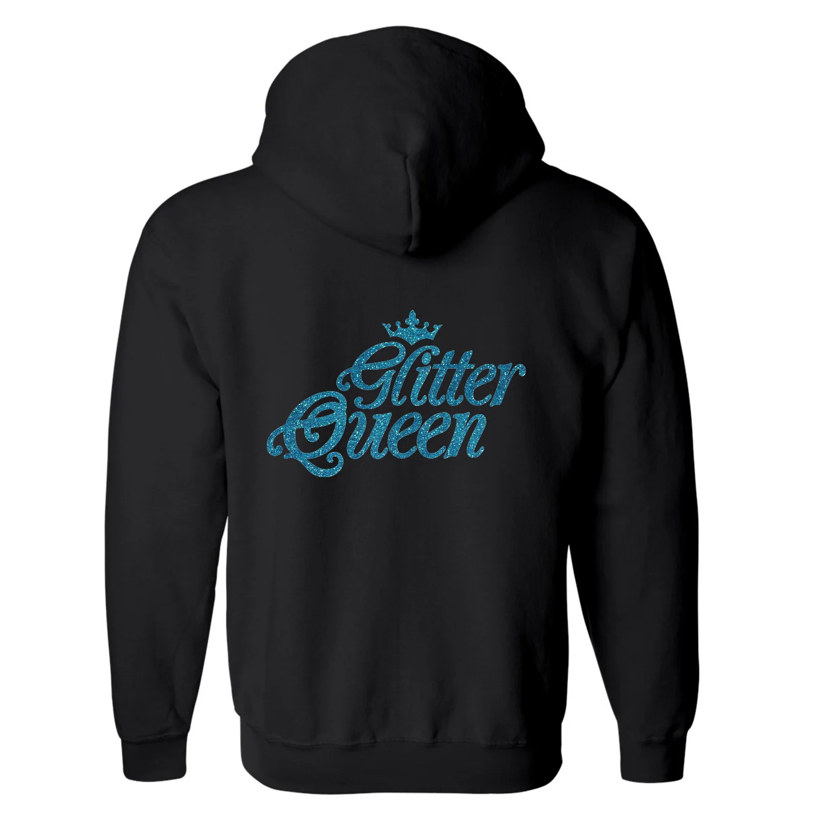 FULL-ZIP HOODED SWEATSHIRT - Glitter Queen - Image 2