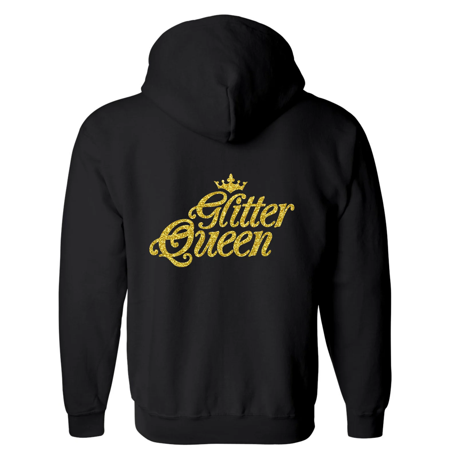 FULL-ZIP HOODED SWEATSHIRT - Glitter Queen - Image 3