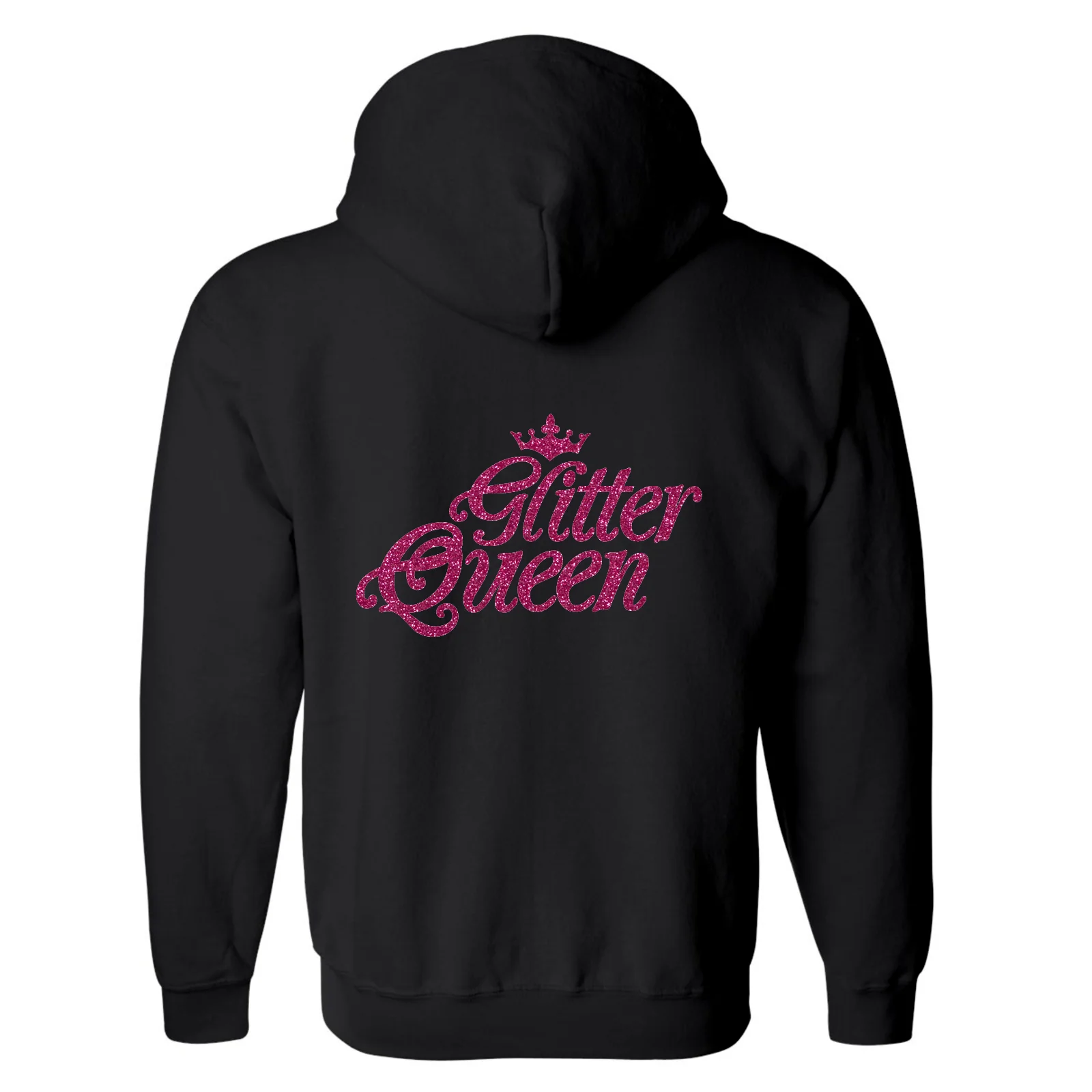 FULL-ZIP HOODED SWEATSHIRT - Glitter Queen - Image 4
