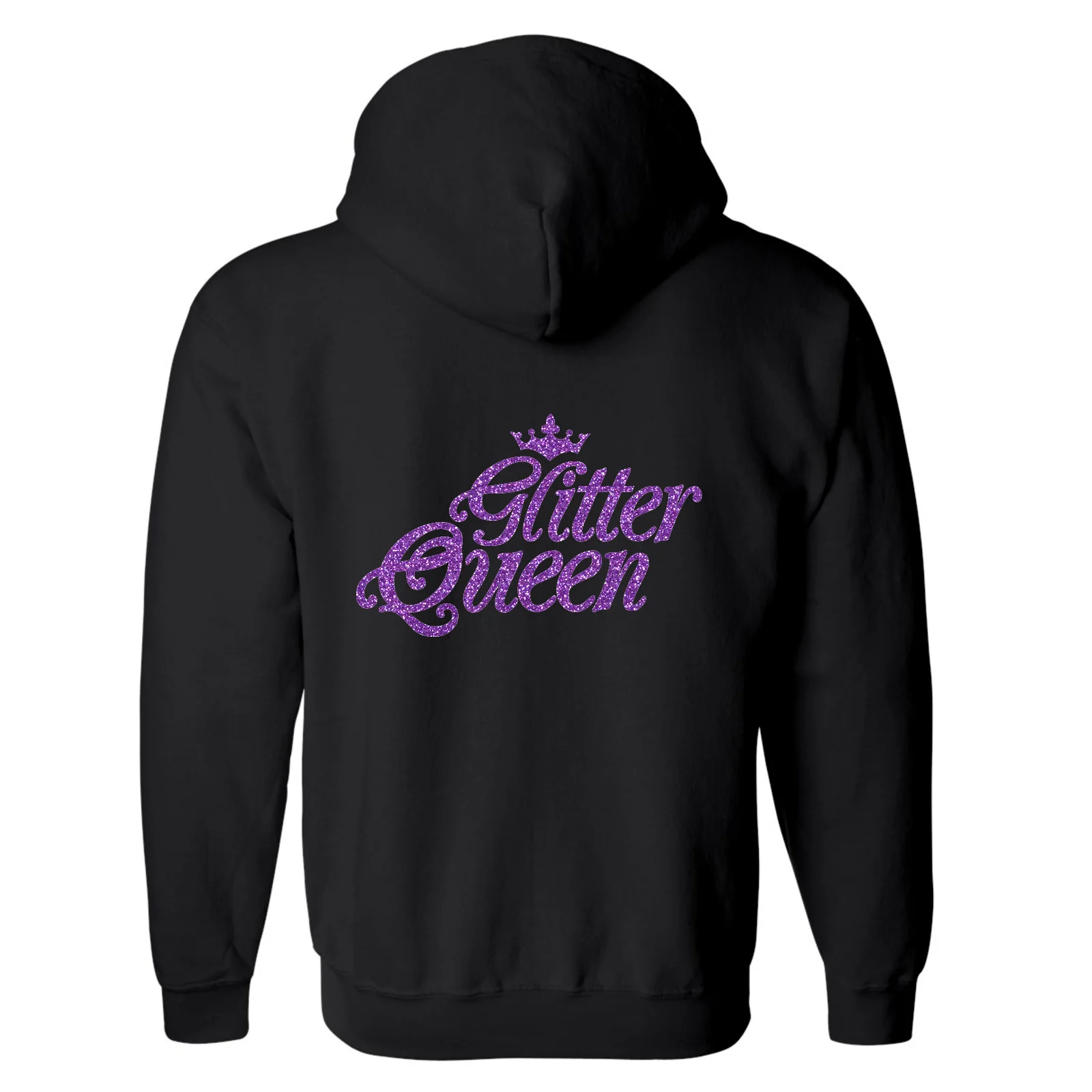 FULL-ZIP HOODED SWEATSHIRT - Glitter Queen - Image 5