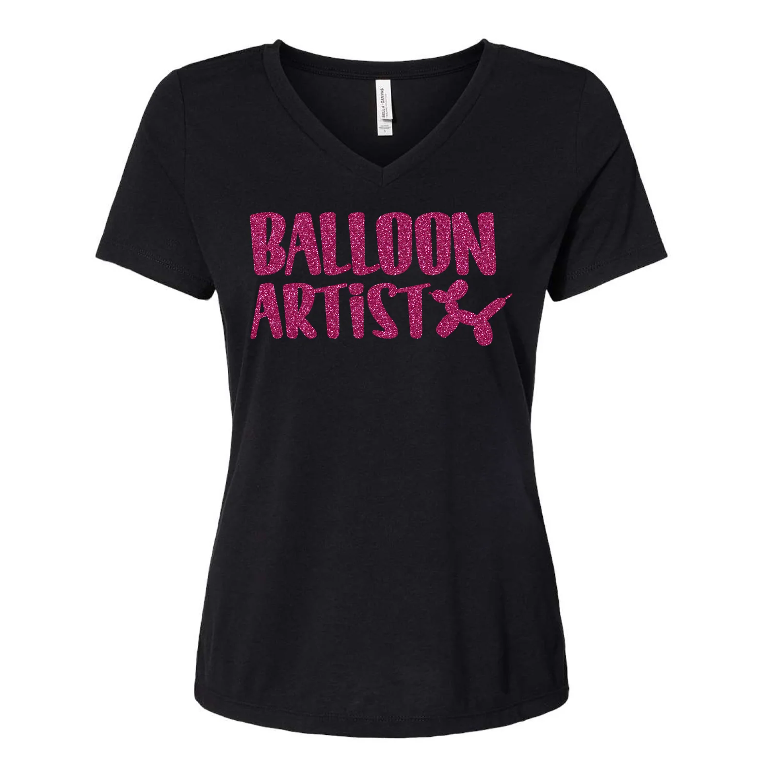 V Neck Balloon Artist T-Shirt - Image 4