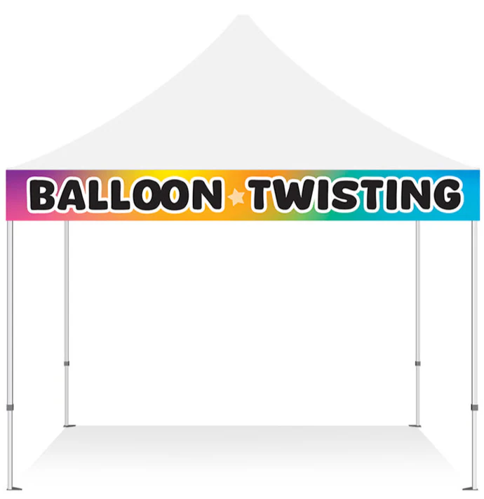 Balloon Twisting Banner 1x10ft