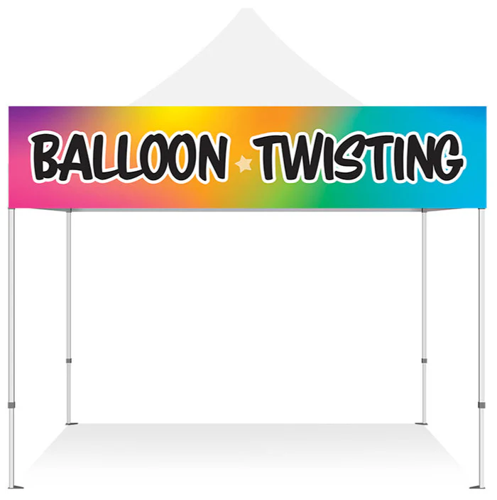 Balloon Twisting Banner 2x10ft