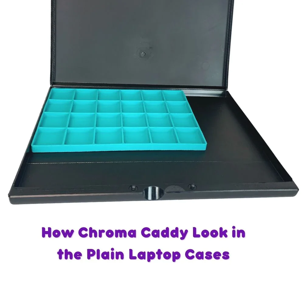 Blazin Brush | Face Painting 24 Slot Silicone Insert - Chroma Caddy - Black - Image 6