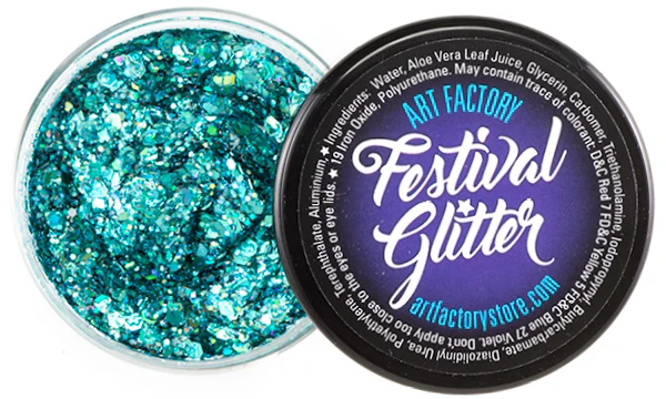Festival Glitter Gel — Blue Lagoon (Tropical Aqua Mix) | Art Factory