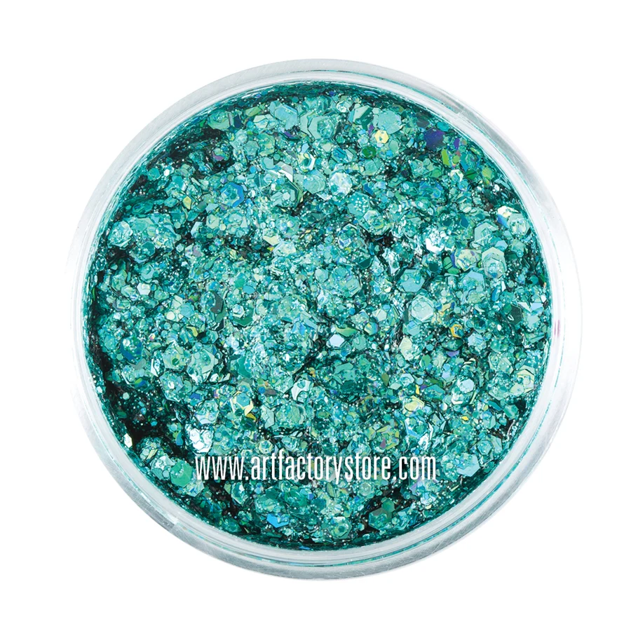 Festival Glitter Gel — Blue Lagoon (Tropical Aqua Mix) | Art Factory - Image 2