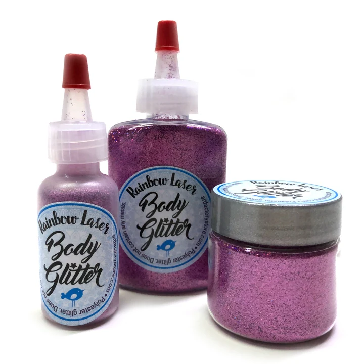 Bubblegum Pink Rainbow Laser Loose Glitter