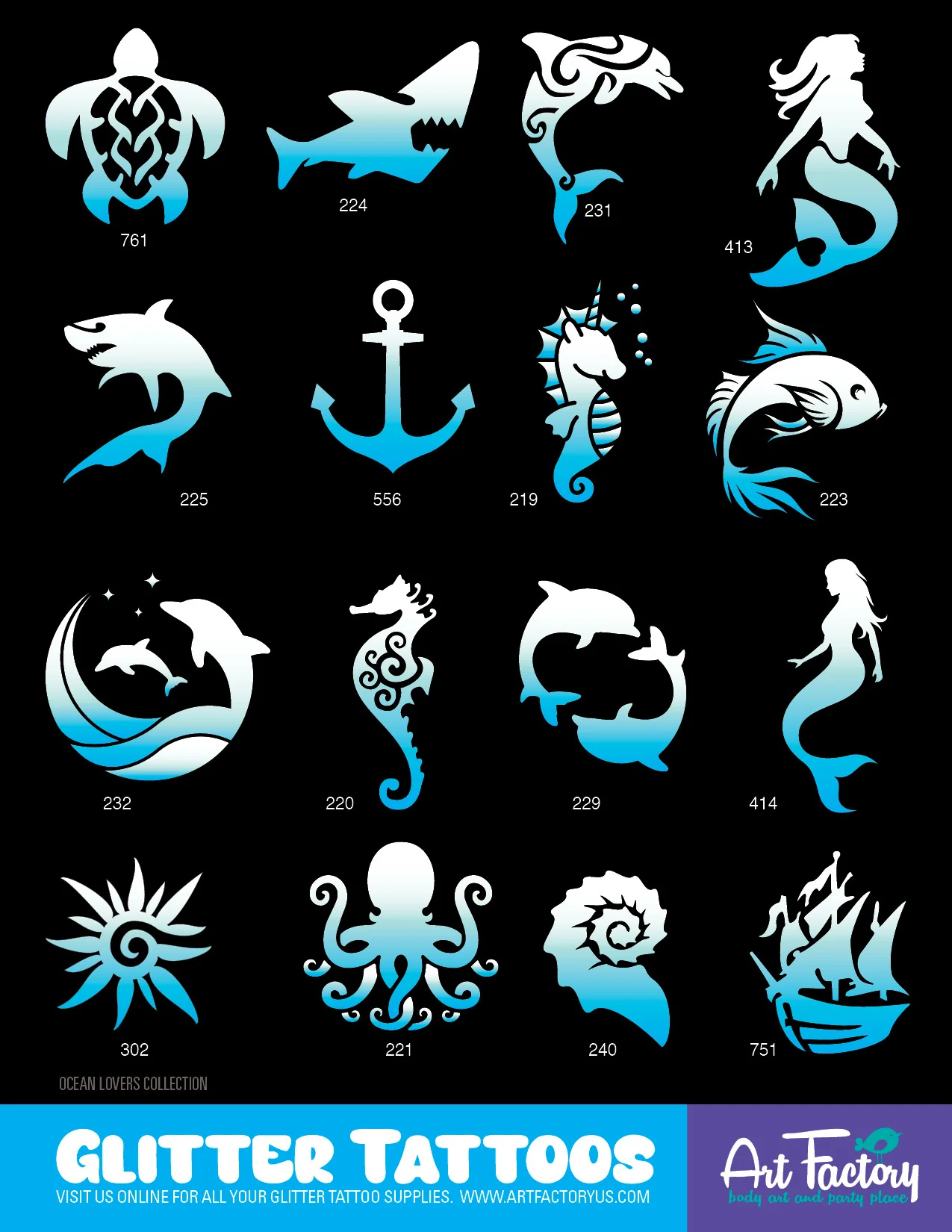 PRO 160 Glitter Tattoos Kit - Image 4