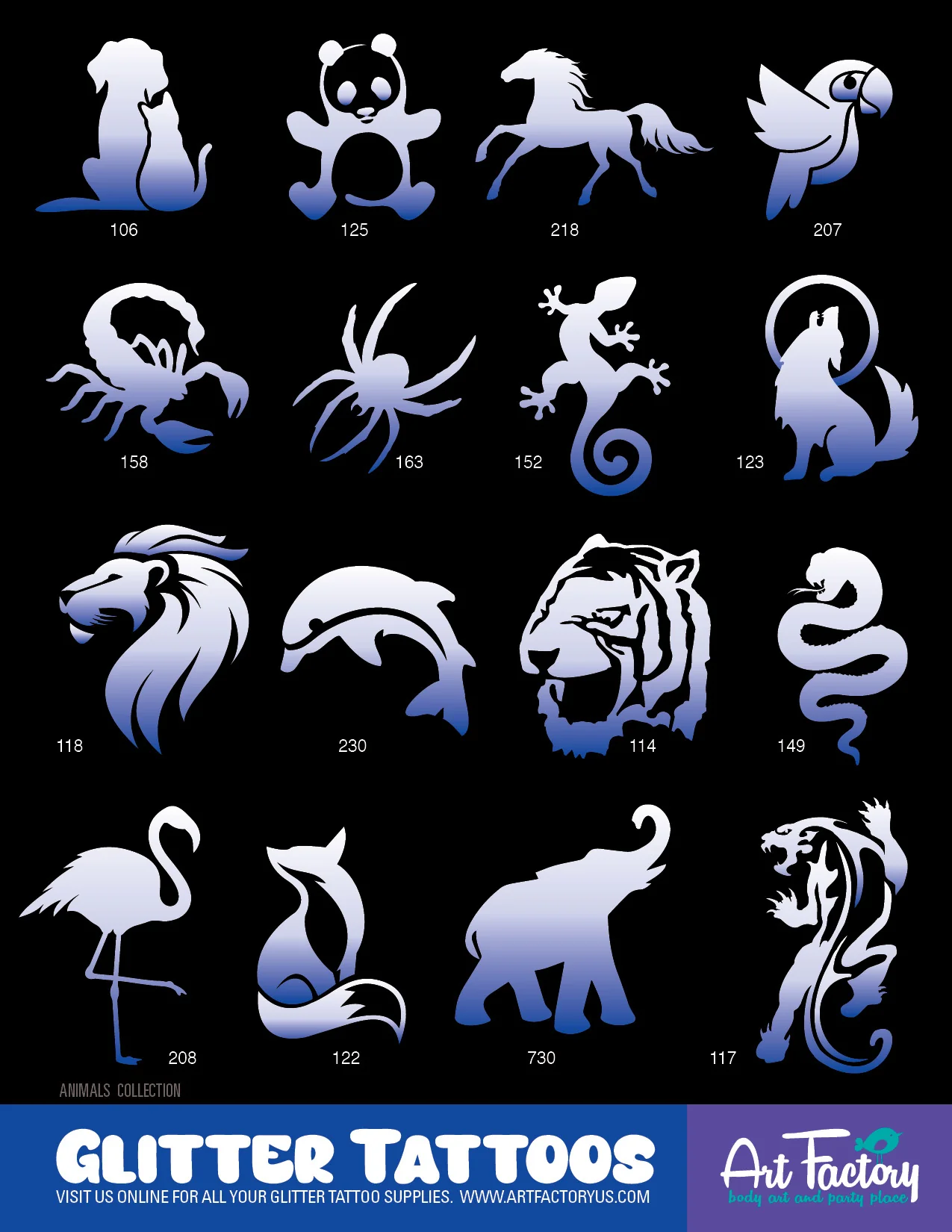 PRO 160 Glitter Tattoos Kit - Image 5