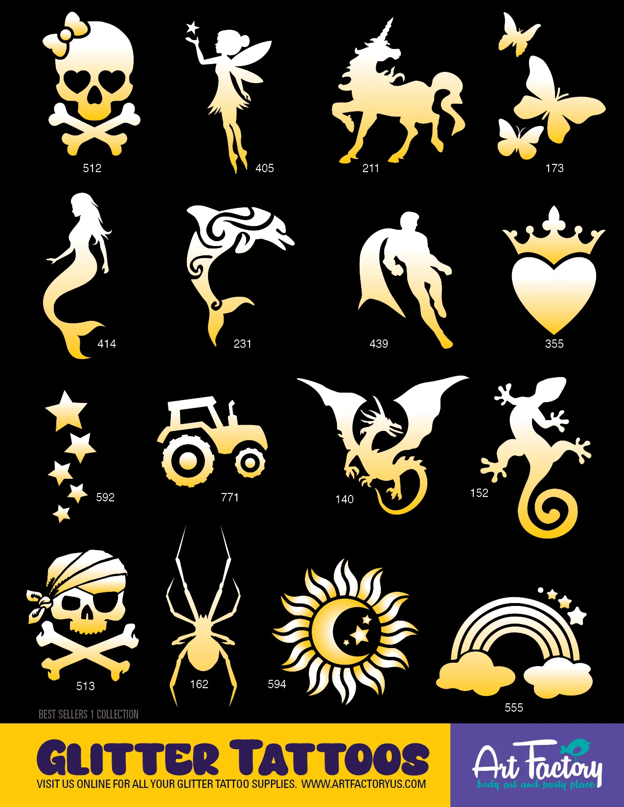 PRO 160 Glitter Tattoos Kit - Image 6