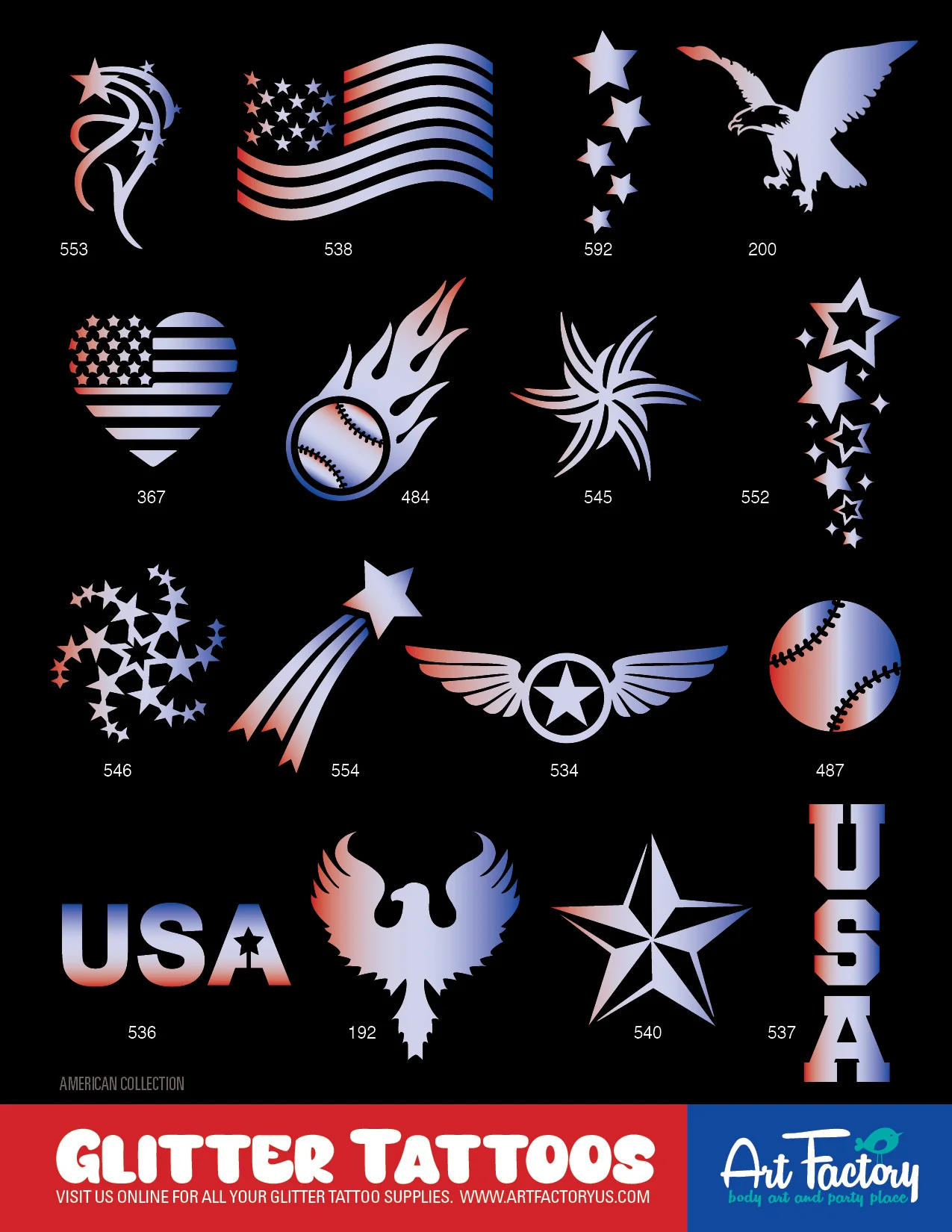 PRO 160 Glitter Tattoos Kit - Image 7