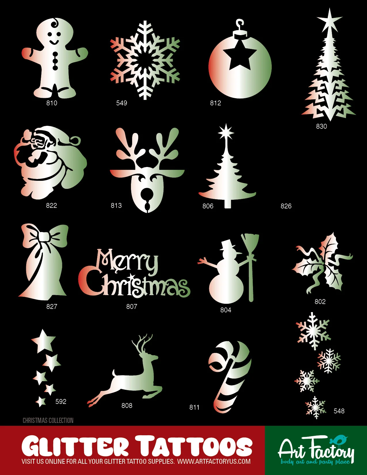 PRO 160 Glitter Tattoos Kit - Image 8