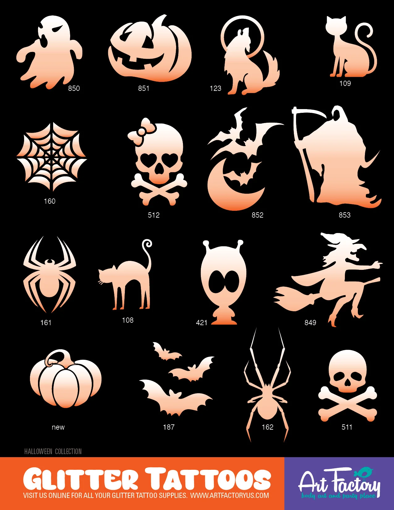 PRO 160 Glitter Tattoos Kit - Image 9