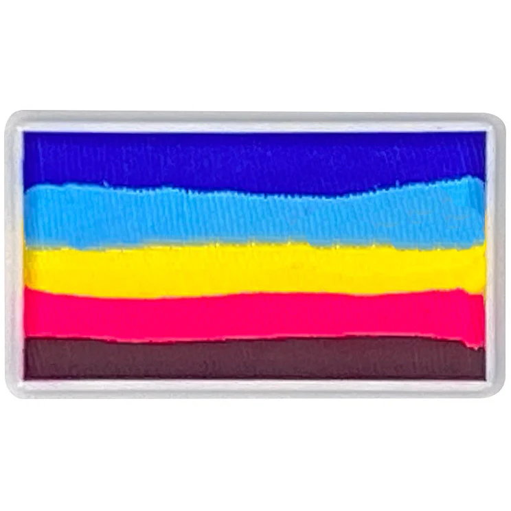 Diamond FX Face Paint Split Cake - Bright Rainbow 30g