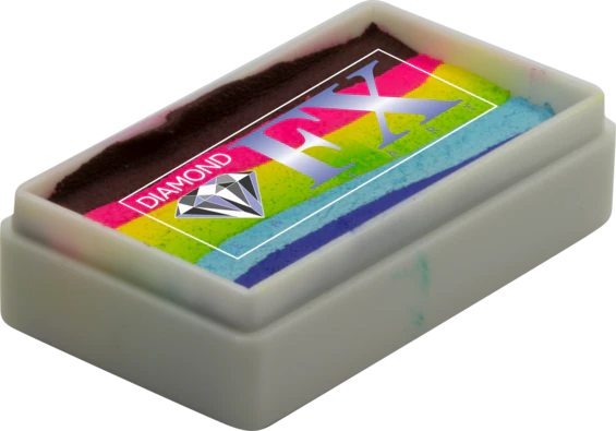 Diamond FX Face Paint Split Cake - Bright Rainbow 30g - Image 2