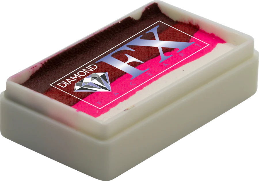 Diamond FX Face Paint Split Cake - Evil Rose 30g - Image 2