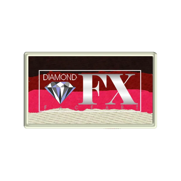 Diamond FX Face Paint Split Cake - Evil Rose 30g - Image 3