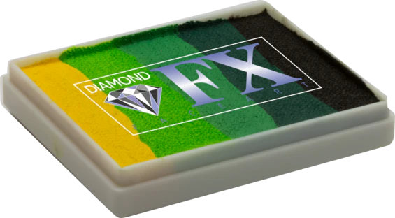 DFX Face Paint Rainbow Cake - Green Carpet 50g - Image 2