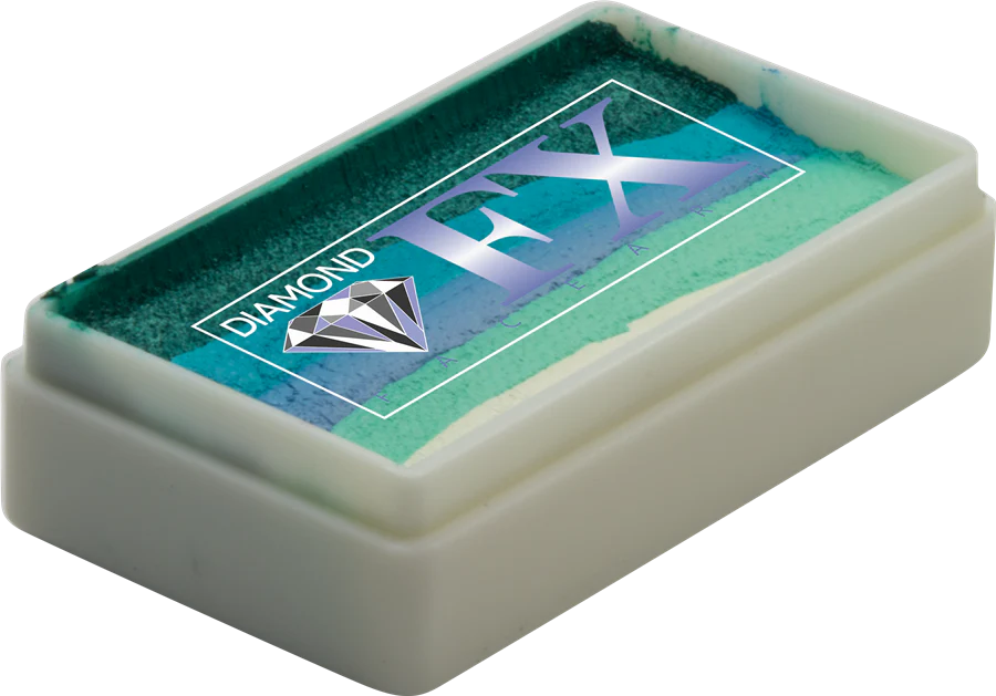 Diamond FX Face Paint Split Cake - Green fairy 30g - Image 2