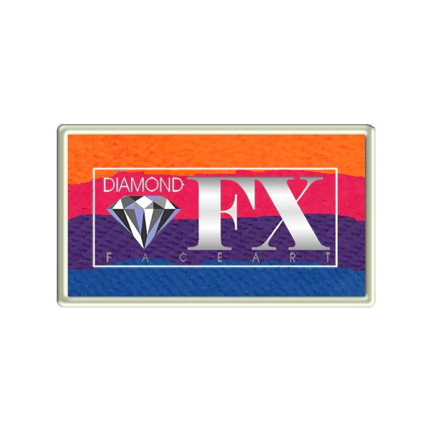 Diamond FX Face Paint Split Cake - Neon Sun 30g - Image 3