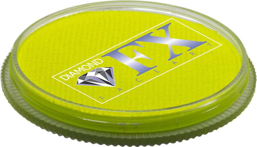 Diamond FX Face Paint - Neon Yellow 30g - Image 3