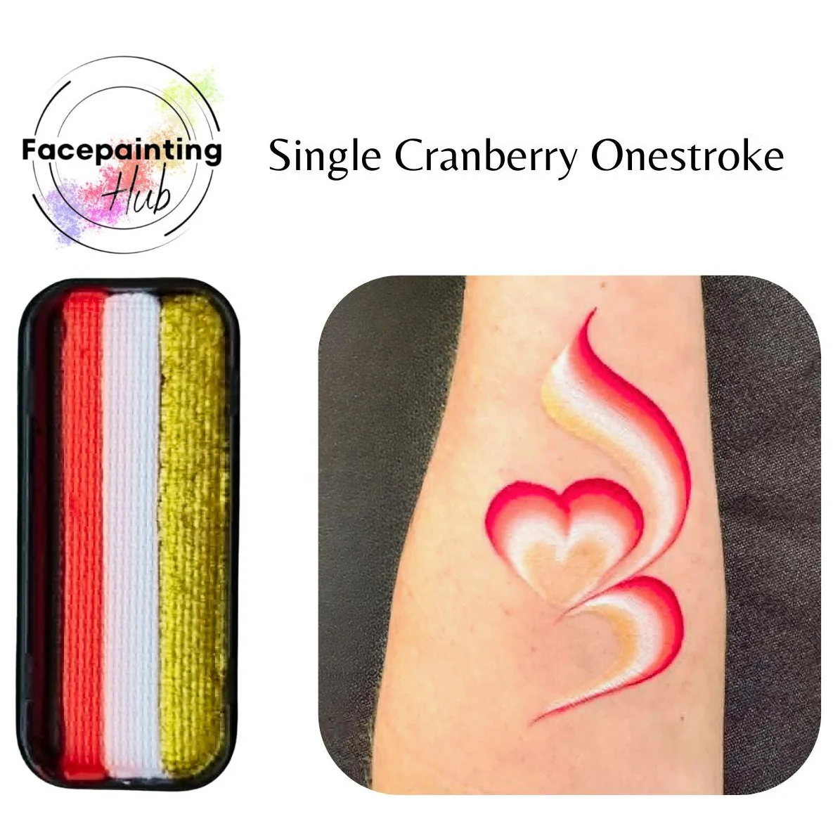 Face Painting Hub - Single Cranberry Onestroke - Image 2