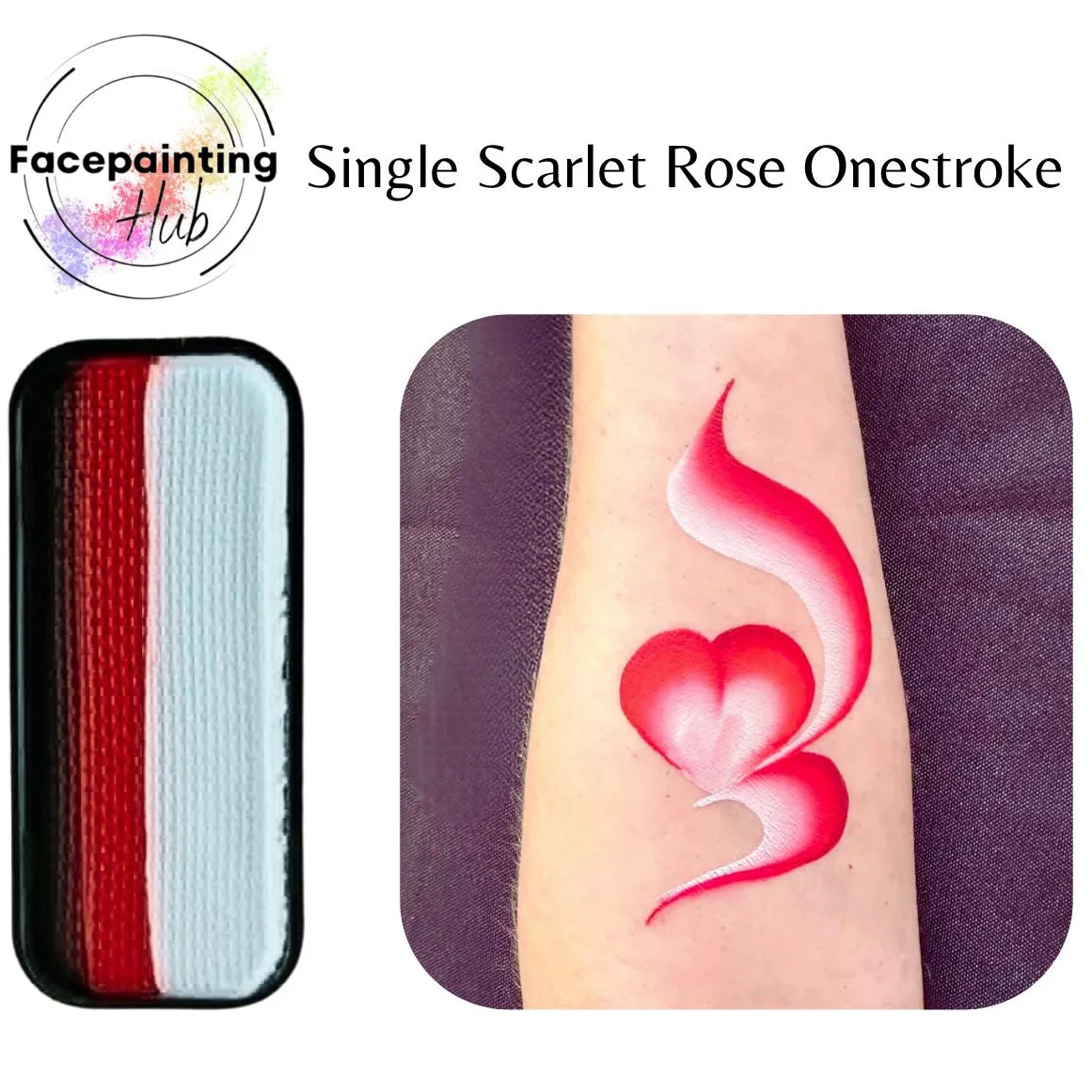 Face Painting Hub - Single Scarlet Rose Onestroke - Image 2