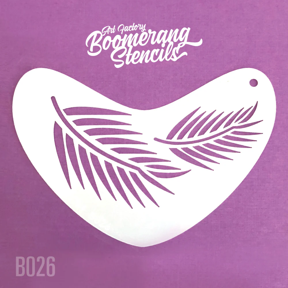Fern Stencil Boomerang Stencil by the Art Factory