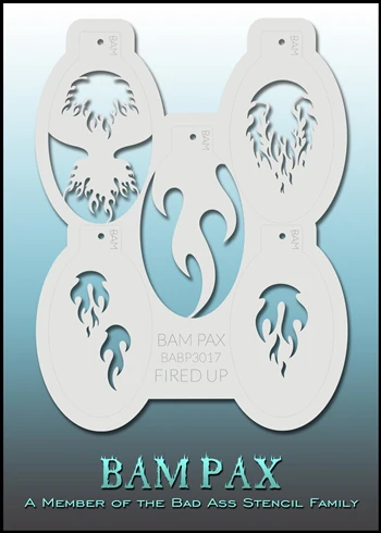3017 - Bad Ass PAX Stencils - Fired Up