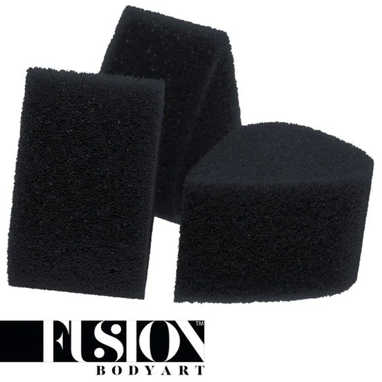 Fusion - Face Paint Petal Sponge | Charcoal Black 3PK