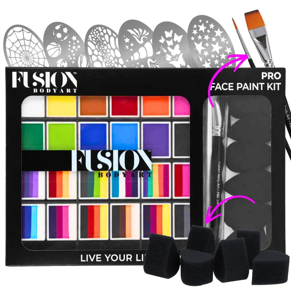 Fusion Body Art - Face Painting Palette | Pro Face Paint Kit - Image 3