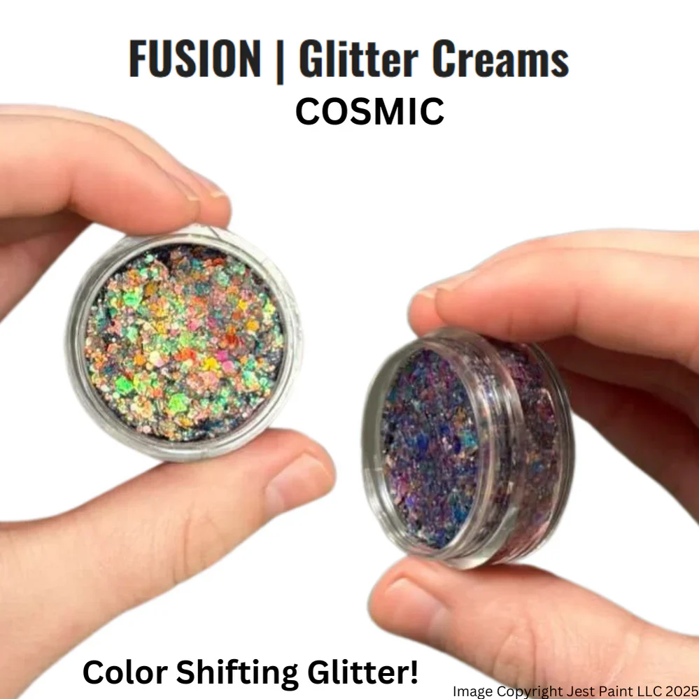 Fusion Body Art | Glitter Creams - Cosmic 10ml (Color Shifting) - Image 2