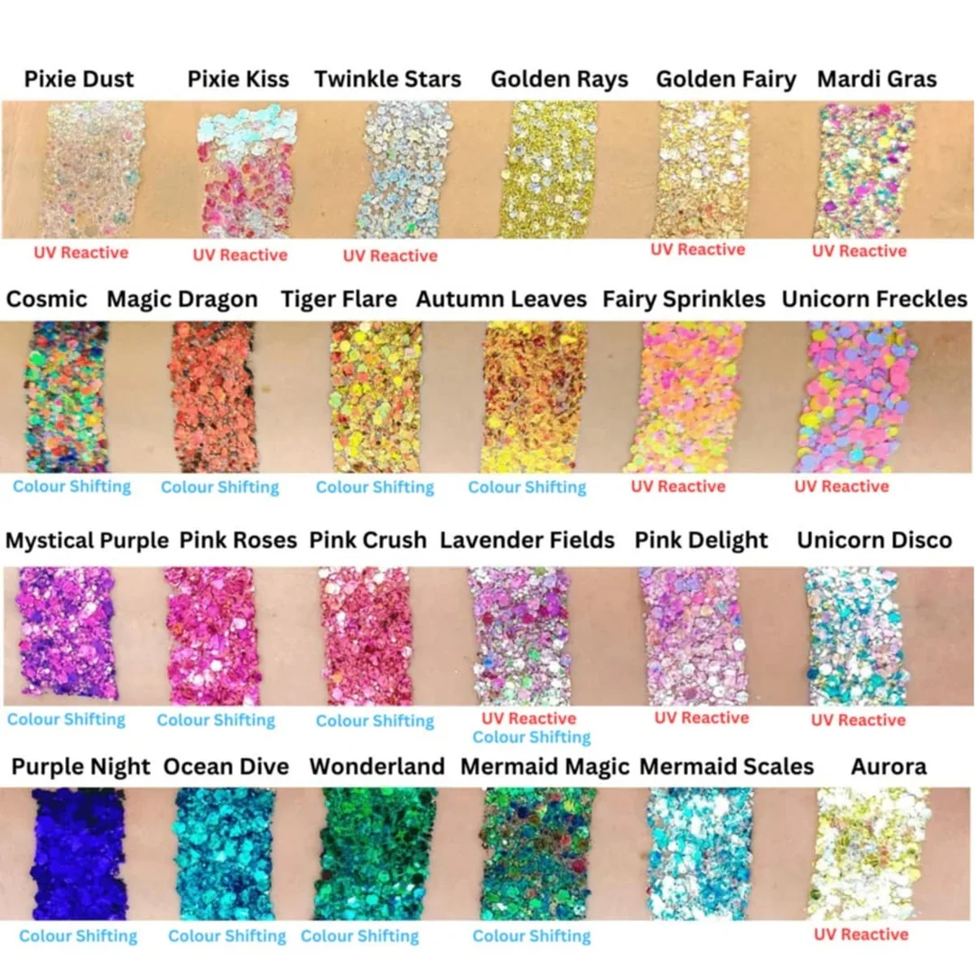 Fusion Body Art | Glitter Creams - Cosmic 10ml (Color Shifting) - Image 4