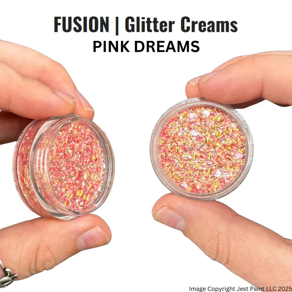 Fusion Body Art | Glitter Creams - Pink Dreams 10ml - Image 2